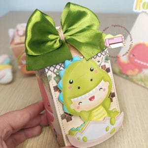 Caixa milk tradicional - dino baby - gisana balter papelaria personalizada